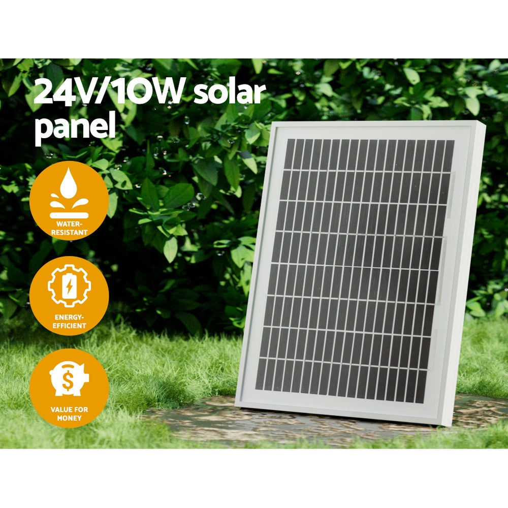 LockMaster Automatic Sliding Gate Opener Kit 10W Solar 6M 600KG