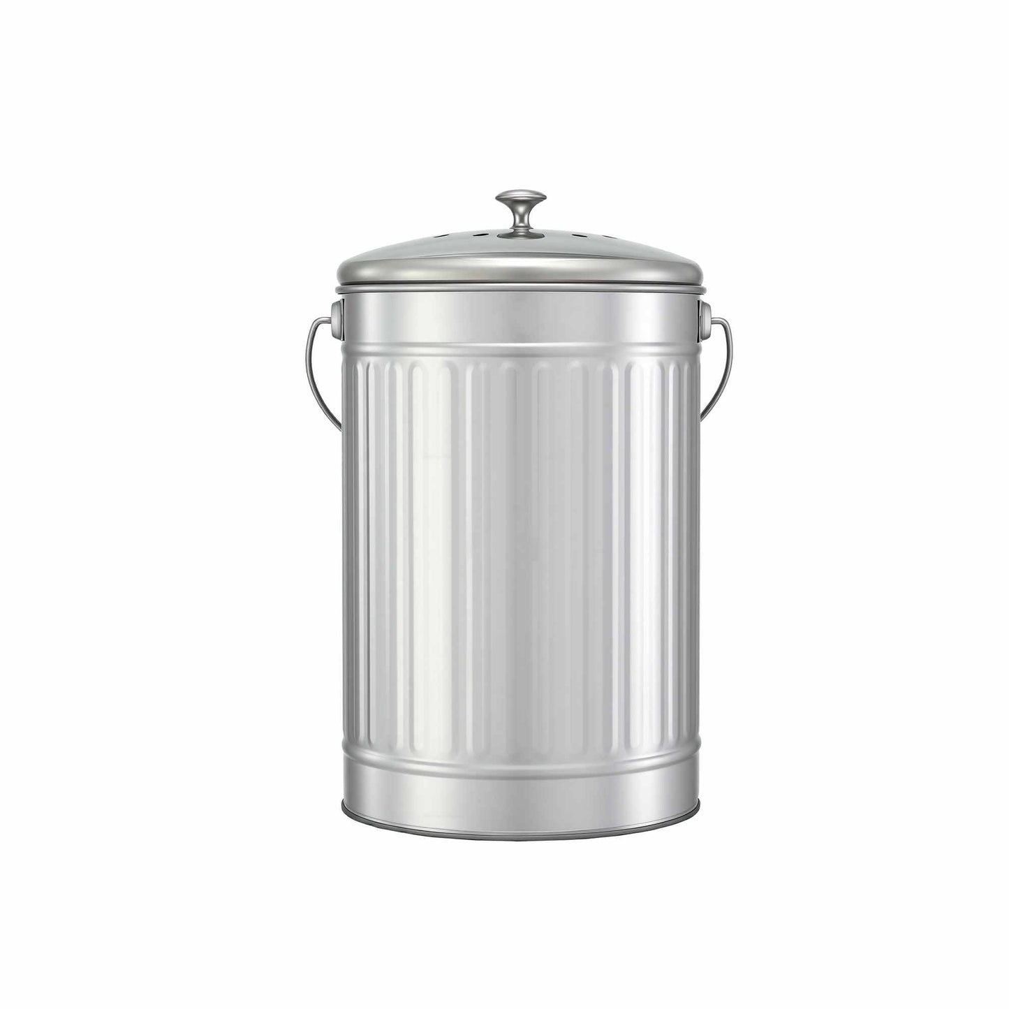 Gardeon Compost Bin Kitchen Countertop Food Waste Caddy 6L Silver