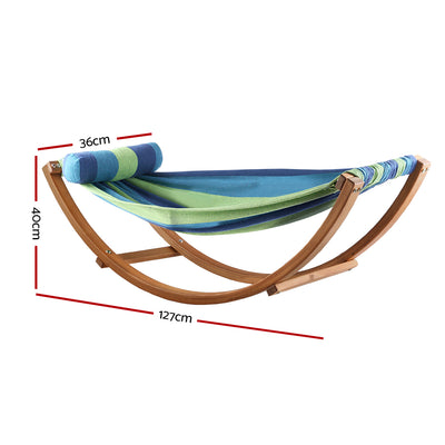 Gardeon Hammock Bed Outdoor Camping Kids Timber Hammock Rocking