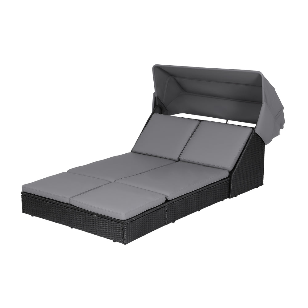 Gardeon Outdoor Day Bed Sun Lounge Setting Wicker Lounger Patio Furniture