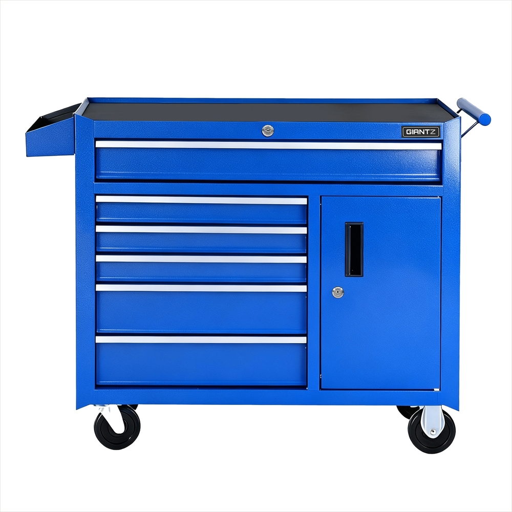 Giantz 6 Drawer Tool Chest Trolley Cabinet Cart Toolbox Storage Organiser Wheels