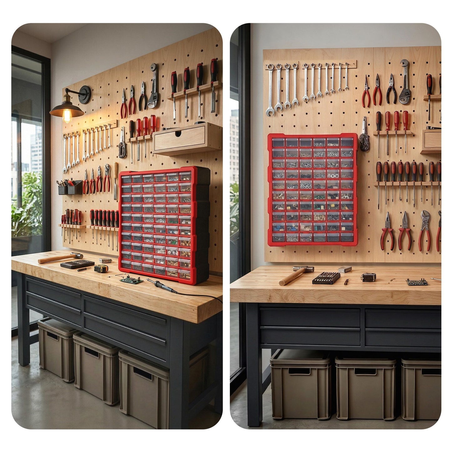 Giantz 60-Drawer Tool Storage Cabinet, Anti-Drop Hardware Organizer Storage Box