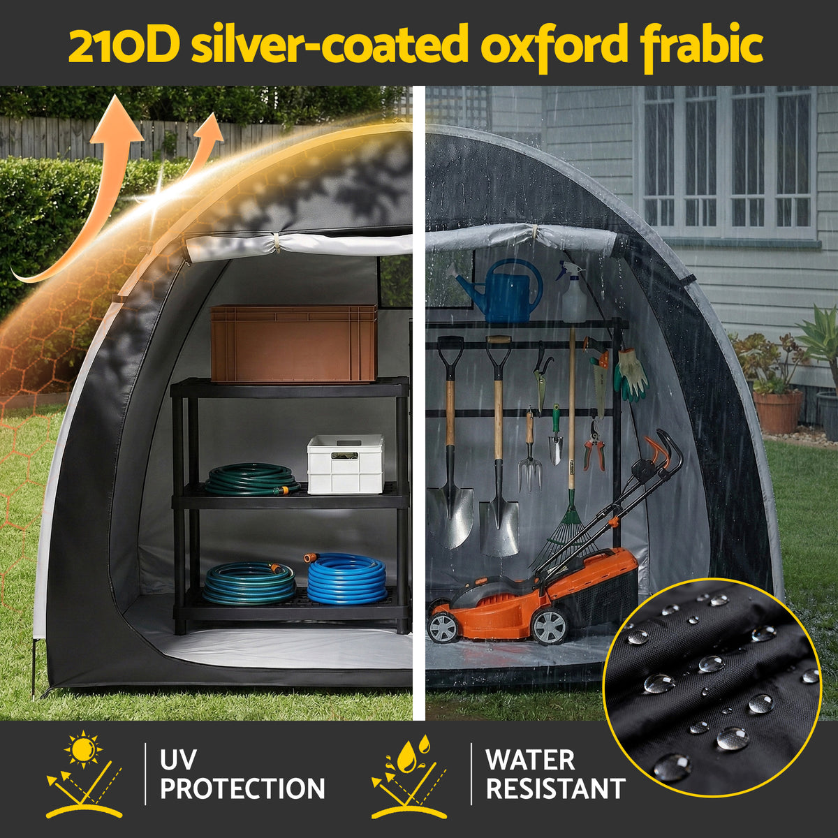 Giantz Bike Storage Tent Outdoor Waterproof UV Resistant Shelter w/ Ventilation