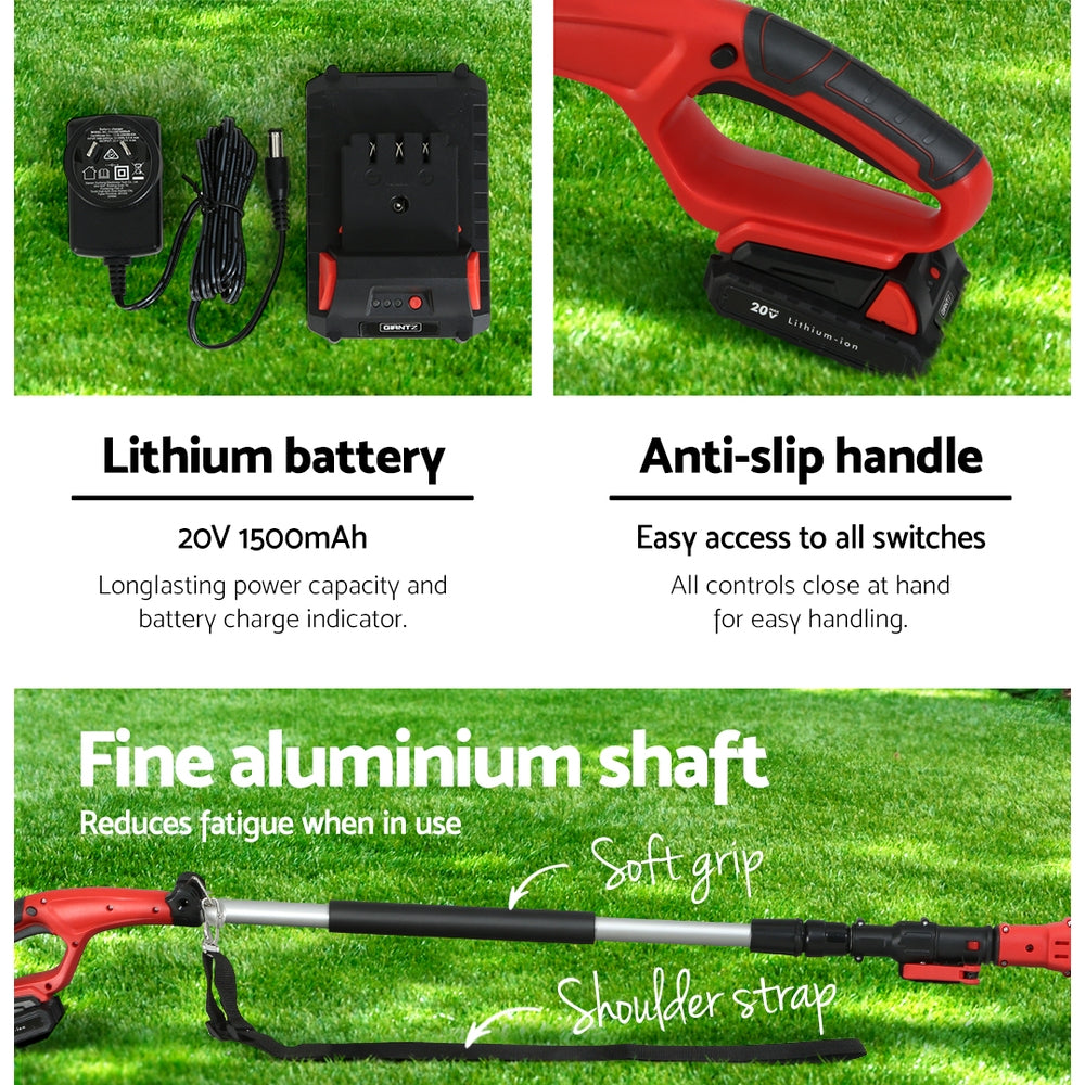 Giantz Chainsaw Cordless Pole Chain Saw 20V 8inch Pruner Battery 2.7m Long Reach