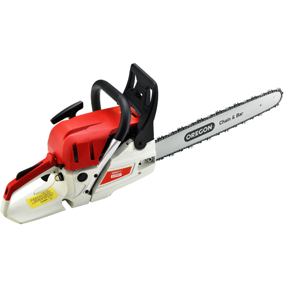 Giantz Chainsaw Petrol 52CC 20" Oregon Bar Commercial E-Start Pruning Chain Saw