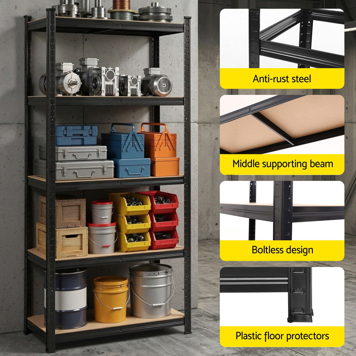Giantz Garage Shelving 1.5X0.7m Warehouse Shelves Storage Rack Pallet Racking