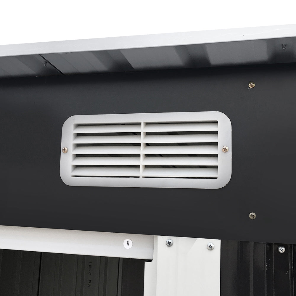 Giantz Garden Shed 2.38x1.31M Sheds Outdoor Storage Tool Metal Workshop Shelter Sliding Door