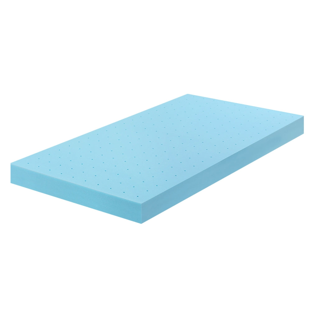 Giselle 12cm Memory Foam Mattress Topper Ventilated Cool Gel Bamboo Cover King Single