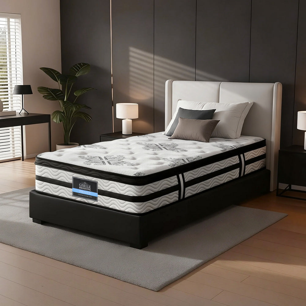 Giselle Bedding 34cm Mattress Euro Top Pocket Spring Single