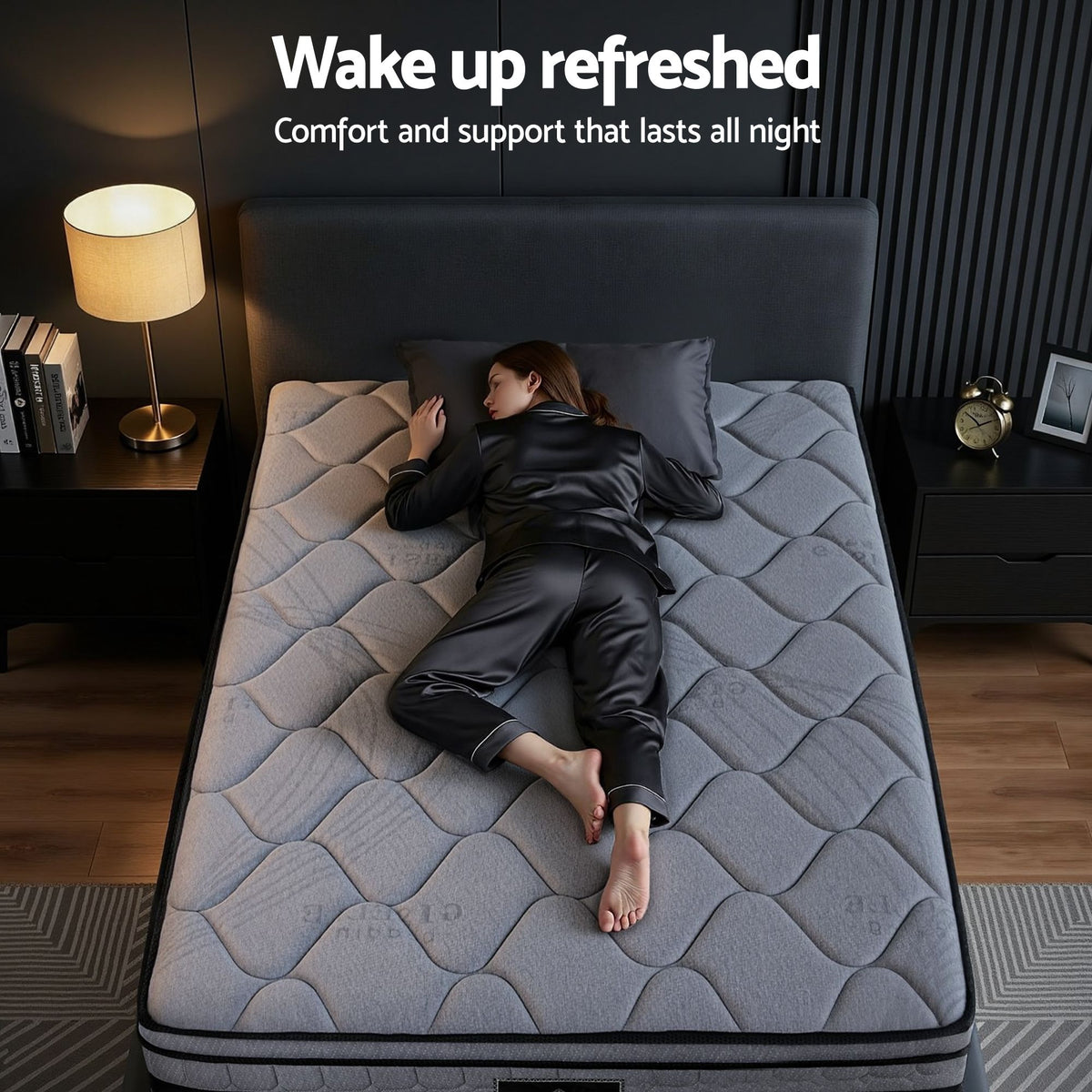 Giselle Bedding 34cm Single Mattress Hybrid, Pocket Spring Bed Mattress