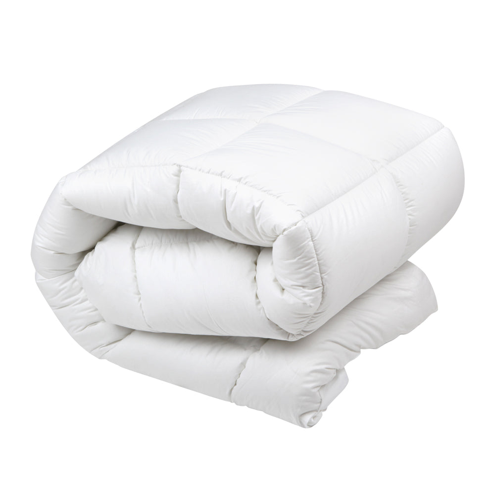 Giselle Bedding 500GSM Duck Down Feather Quilt Super King