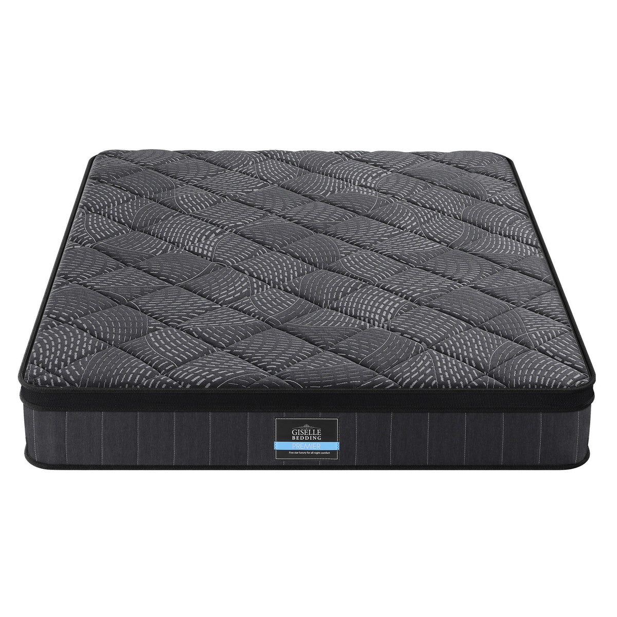 Giselle Bedding King Mattress 25cm Pocket Spring Latex Euro Top Medium Firm Bed