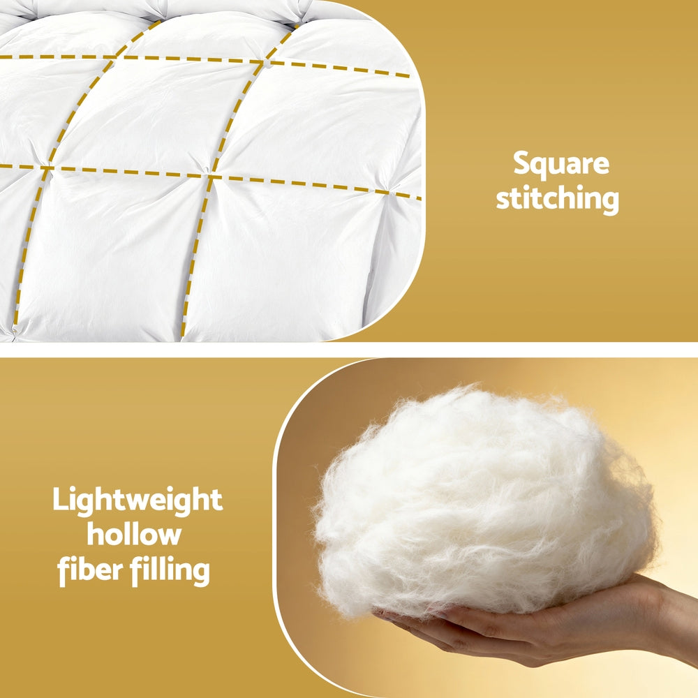 Giselle Bedding Queen Size 400GSM Microfiber Quilt All Season Duvet Quilts Comforter Winter Summer