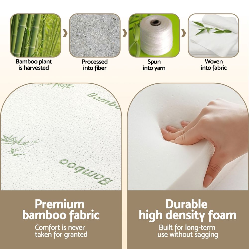 Giselle Foldable Mattress Folding Foam Mattresses Bamboo Queen