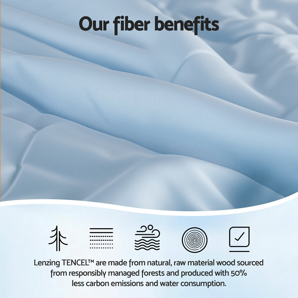 Giselle Tencel Quilt 200GSM Summer Quilts Comforter Doona Light Weight Soft Throw Blanket Queen