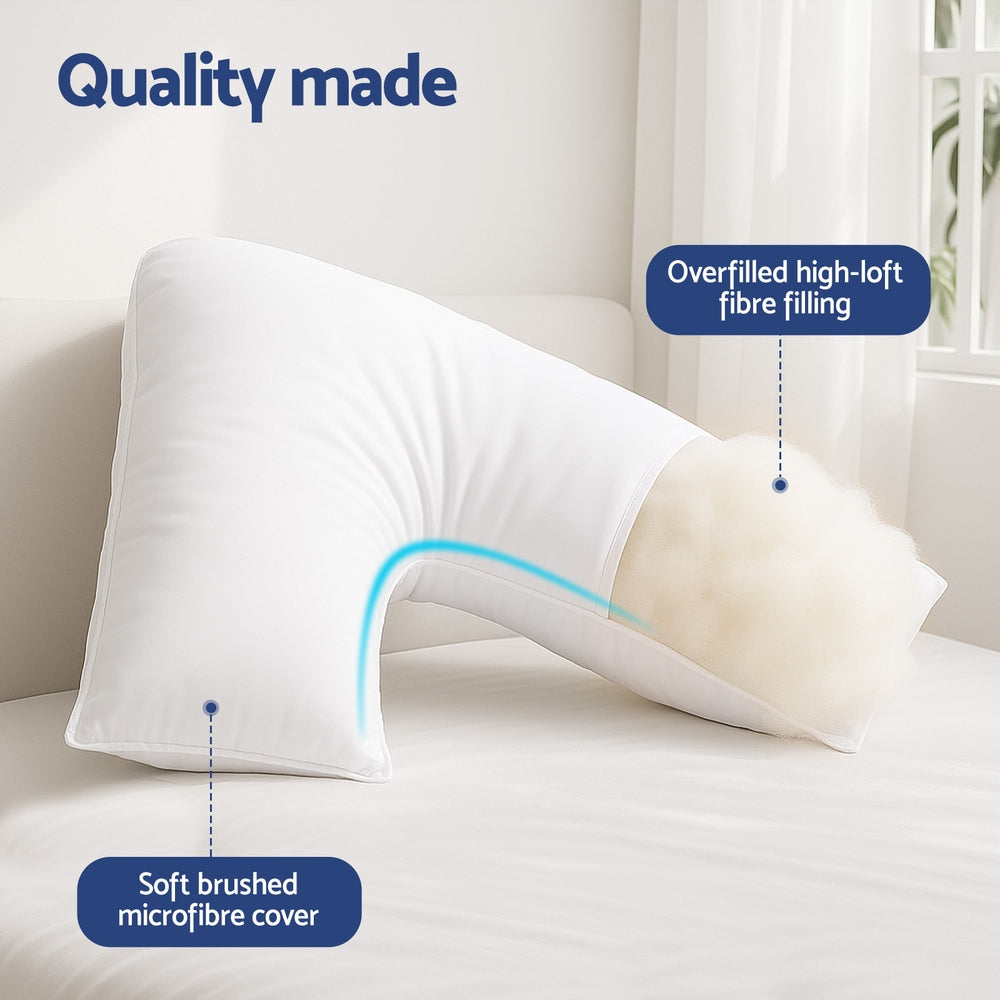 Giselle V Shape Pillow Boomerang Nursing Body Cushion