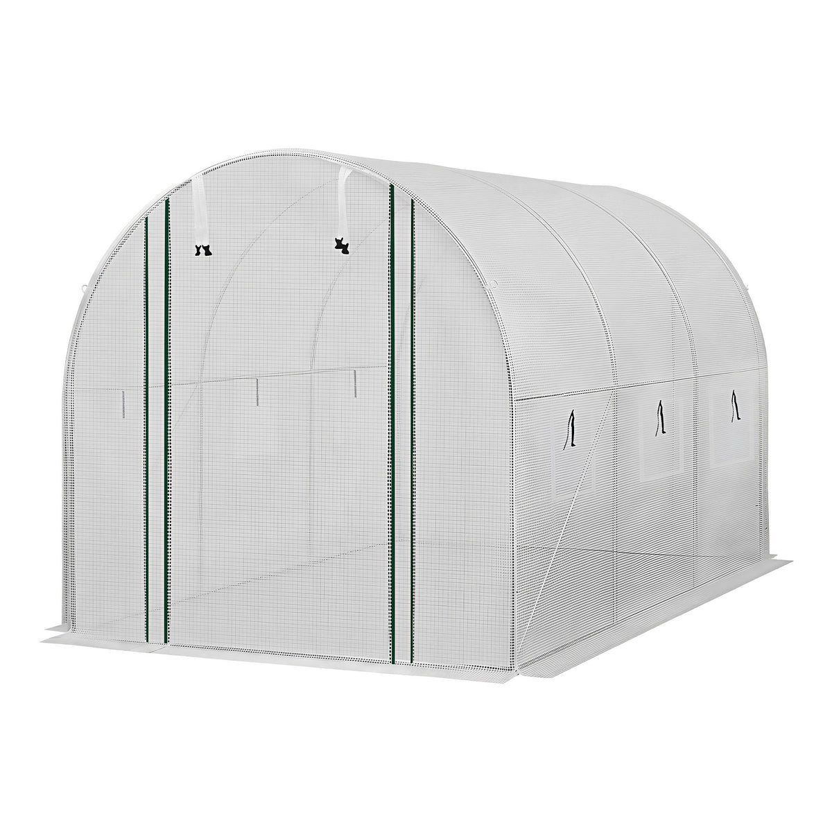 Green Fingers Greenhouse 3x2x2M Walk in Green House White
