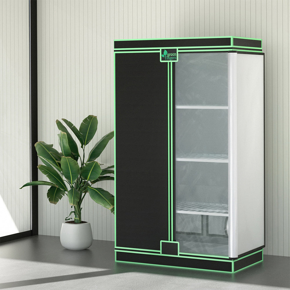 Green Fingers Grow Tent 100x60x180cm 4 Tiers Kits Hydroponics Indoor Grow System