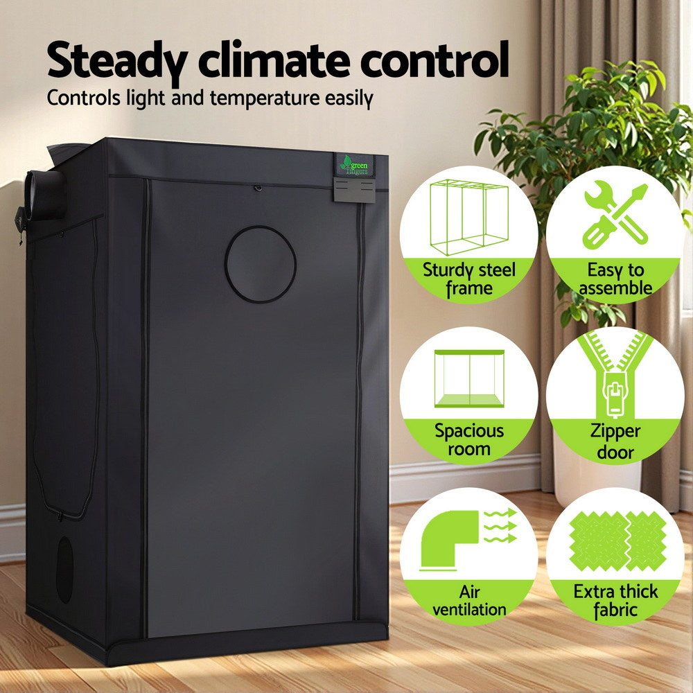 Green Fingers Grow Tent Kits 120x120x200cm Hydroponics Indoor Grow System