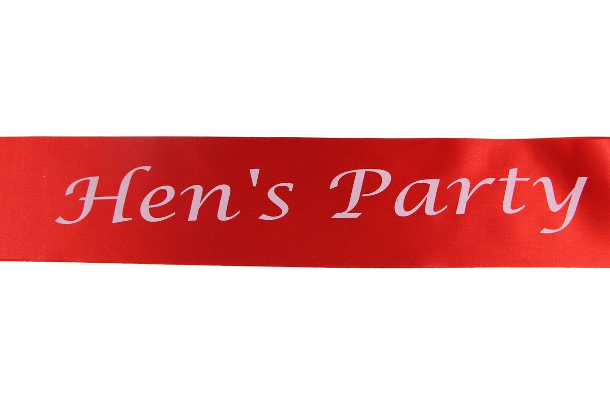 Hens Night Party Bridal Sash Bride Bridesmaid Maid Of Honour Groom Mother Sashes