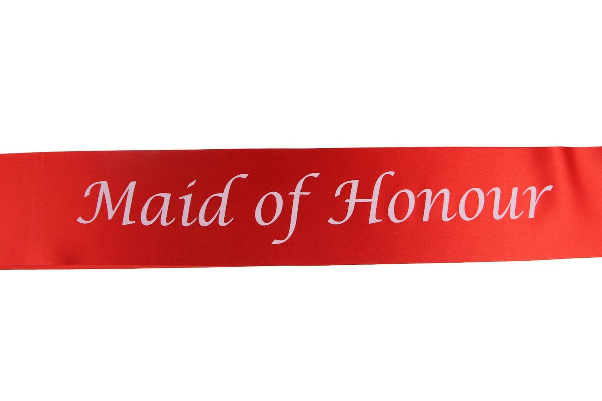 Hens Night Party Bridal Sash Bride Bridesmaid Maid Of Honour Groom Mother Sashes