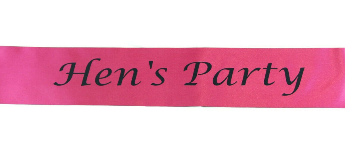 Hens Night Party Bridal Sash Bride Bridesmaid Maid Of Honour Groom Mother Sashes