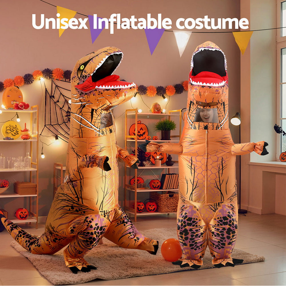 Inflatable Dinosaur Costume T-Rex Adult Suit Blow Up Party Fancy Dress Halloween Xmas Cosplay