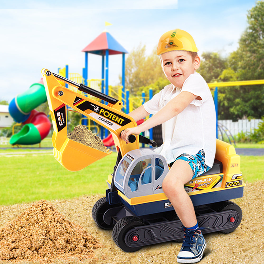 Keezi Ride On Car Toys Kids Excavator Digger Sandpit Bulldozer Car Pretend Play