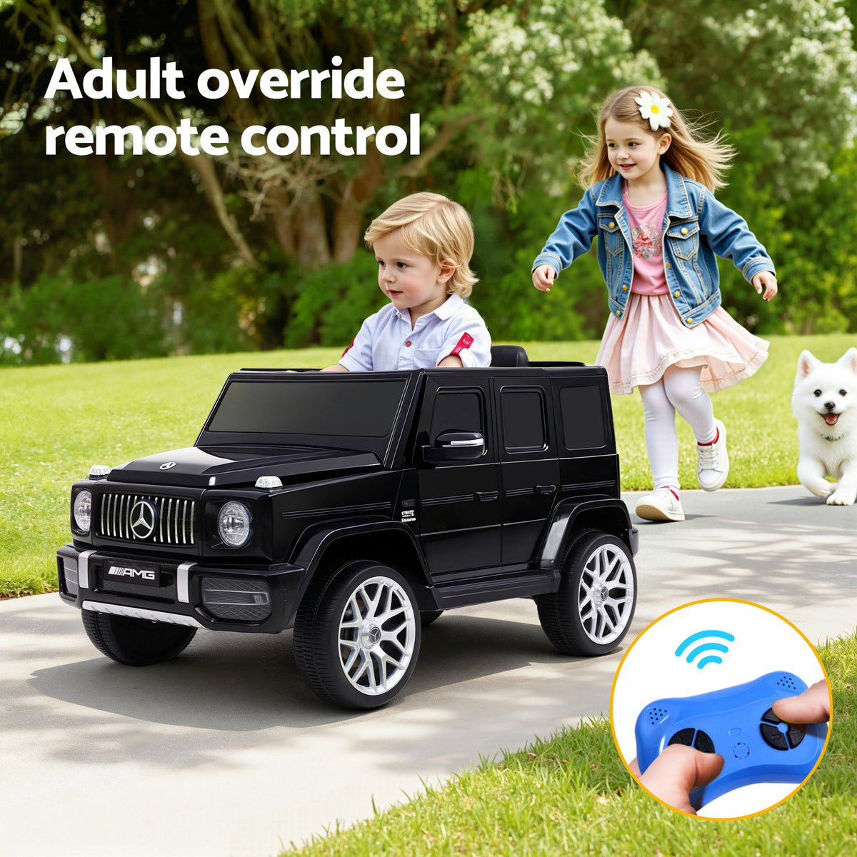 Kids Electric Ride On Car Mercedes-Benz Licensed AMG G63 Toy Cars 12V Black