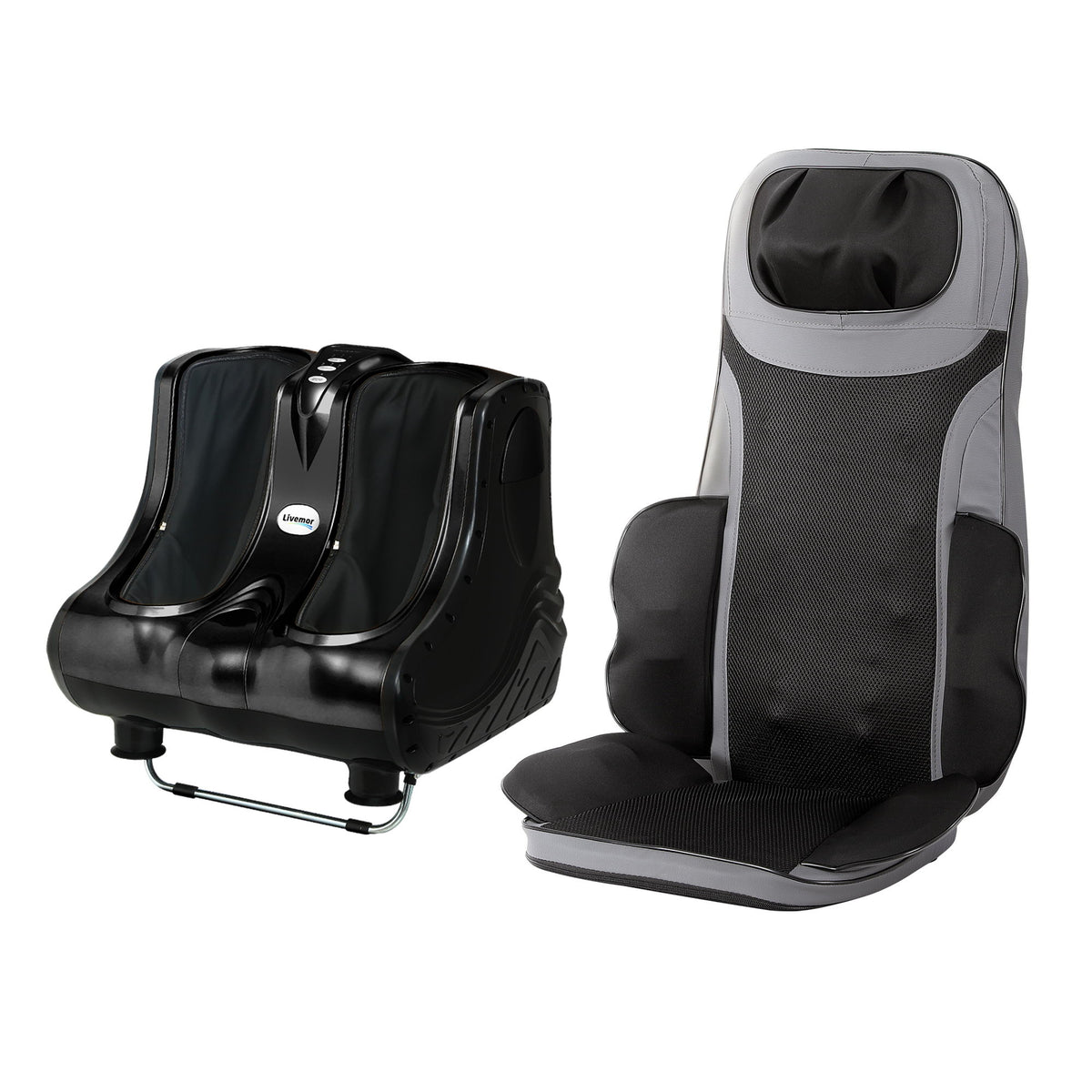 Livemor Massage Cushion Heating Massage Seats With Calf Foot Massager
