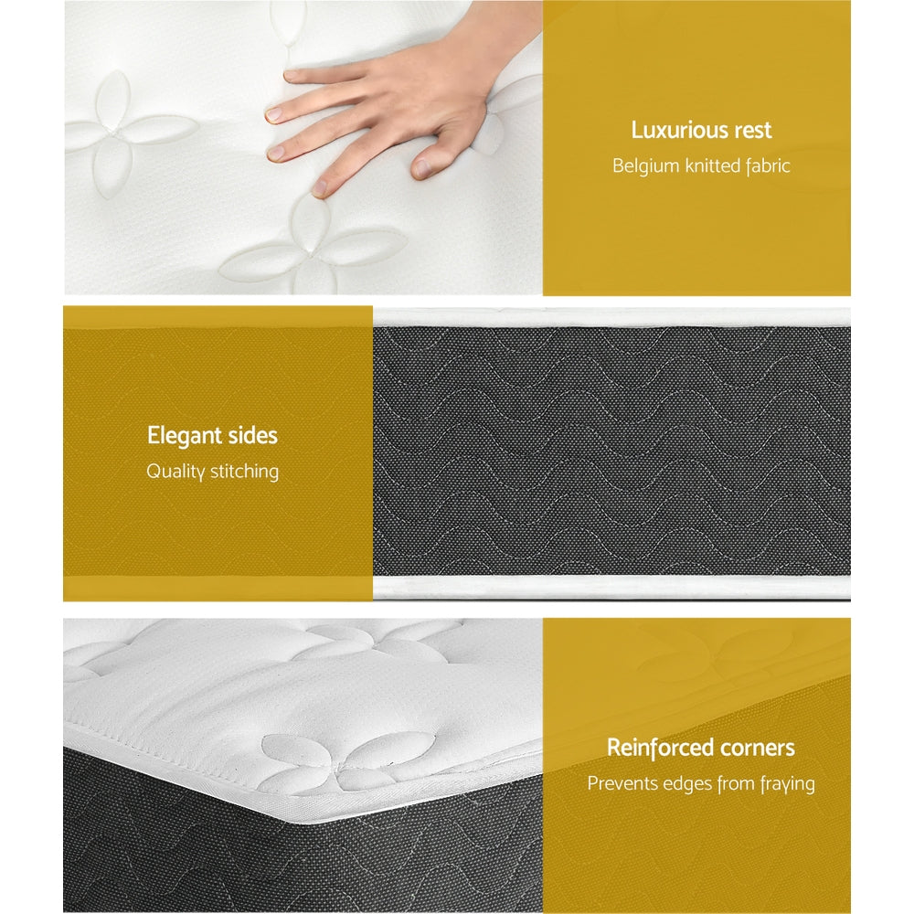Giselle Bedding 18cm Mattress Medium Soft w/Pillows Double