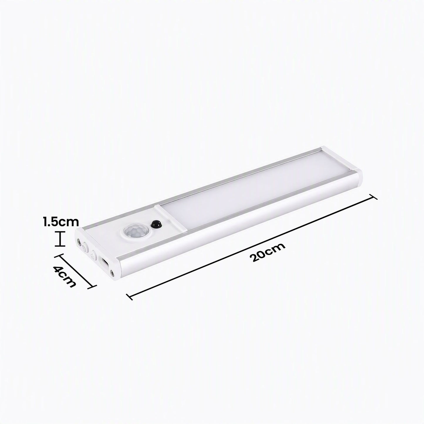 Artiss 4-Pack Motion Sensor Cabinet Lights, 20cm Dimmable LED Closet Light with 5 Colors, Type-C Rechargeable Magnetic Night Light with 5 Colors