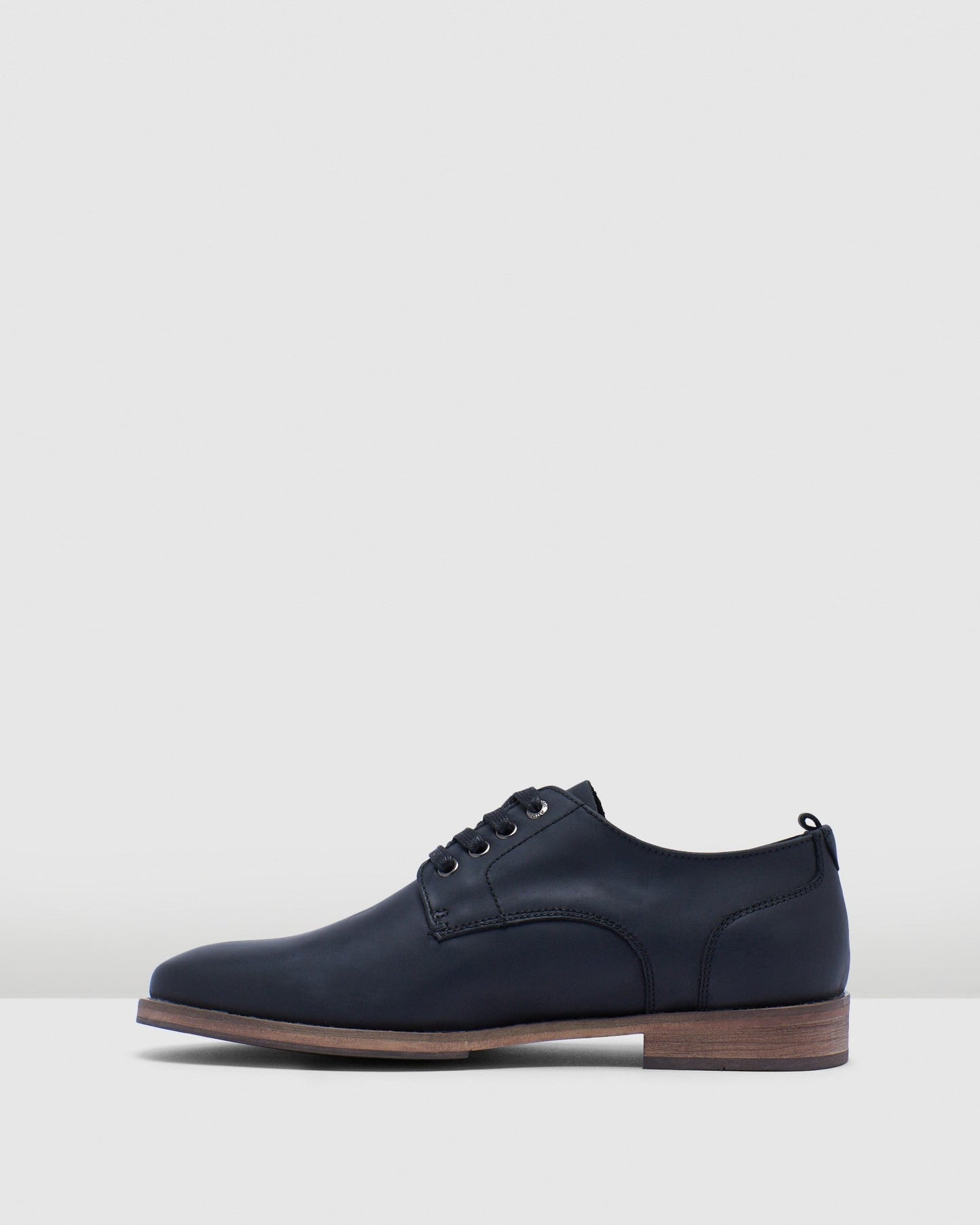 Mens Hush Puppies Bentota Black Leather Dress Lace Up Shoes