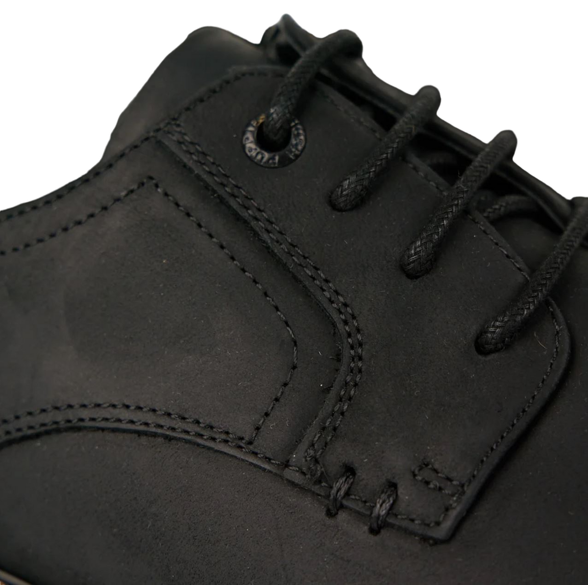 Mens Hush Puppies Manchester Black Rub Dress Formal Lace Up Shoes