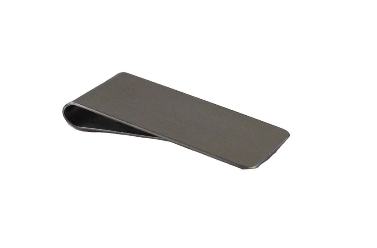 Mens Silver 2.5cms Wide Solid Money Clip