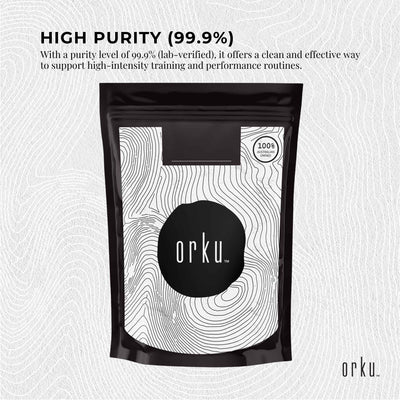 Orku 400g Creatine Monohydrate Powder 200 Mesh Micronised 99.9% Pure