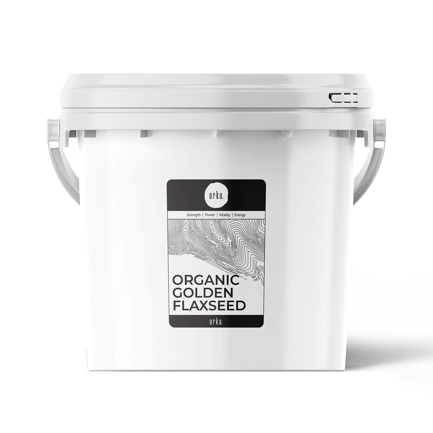 Orku 3.5Kg Organic Golden Linseed Flaxseed Whole Grain Non GMO - Tub