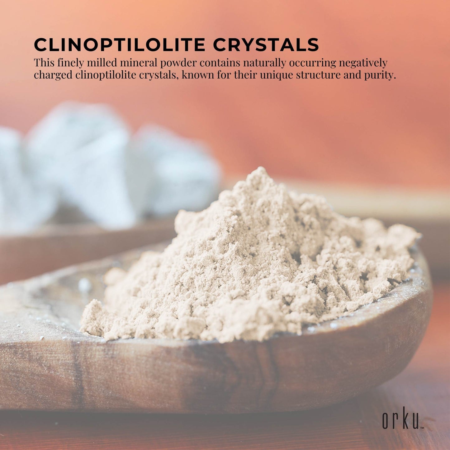 Orku 400g Ultrafine Micronised Zeolite Powder - Natural Australian Mineral