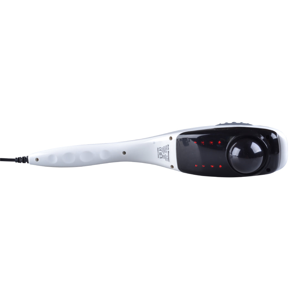 Orku Handheld Body Massager 6 Heads Adjustable Speed Neck Back Legs Red