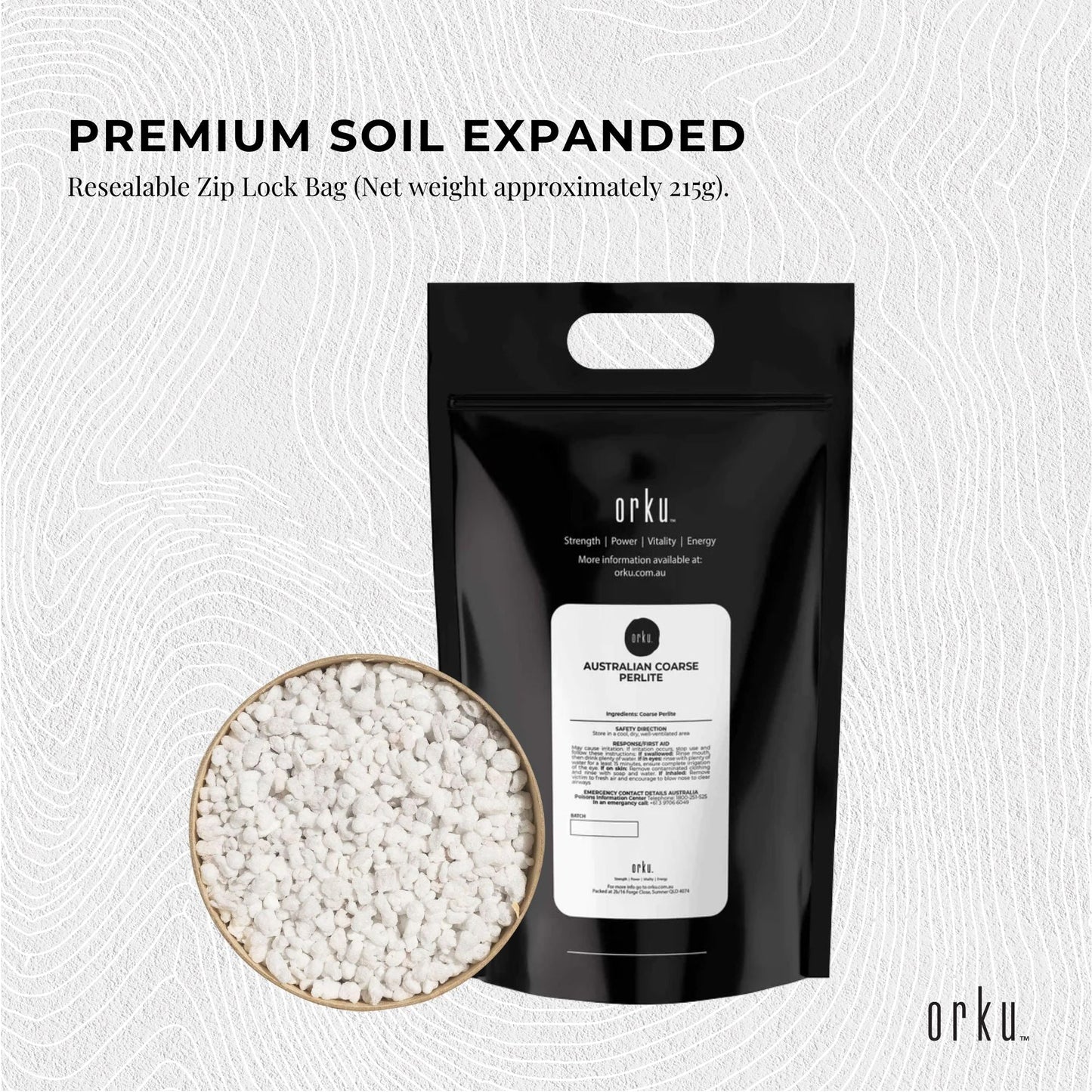 Orku Perlite Coarse Premium Soil Expanded Medium Plants Hydroponics Bulk