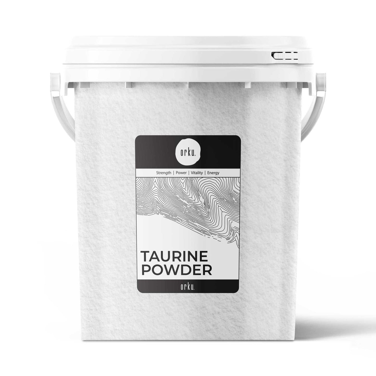 Orku Taurine Powder Tub - High Purity L-Taurine Amino Acid Ingredient Bulk