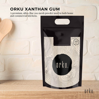 Orku Xanthan Gum Thickener Fine Powder 200 Mesh FCC E415 Food Grade