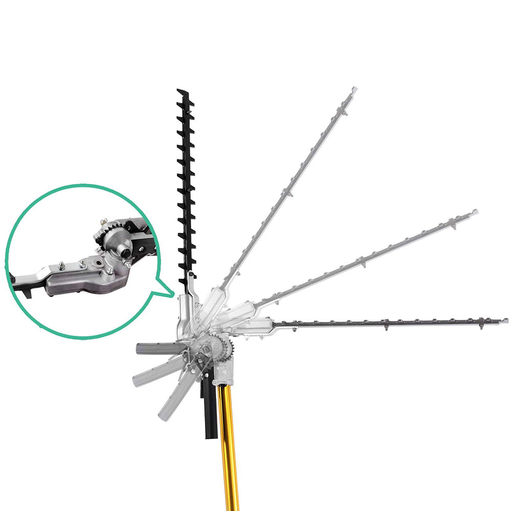 Giantz Pole Chainsaw 2 Stroke Petrol Tree Pruner Long Reach Saw 12 Inch Bar 2 In 1