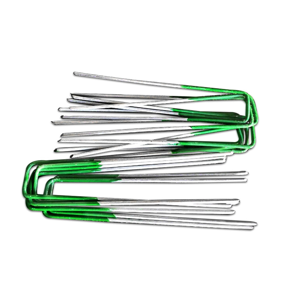 Prime Turf Artificial Grass 200pcs Synthetic Pins Fake Lawn Turf Weed Mat Pegs Joining Tape