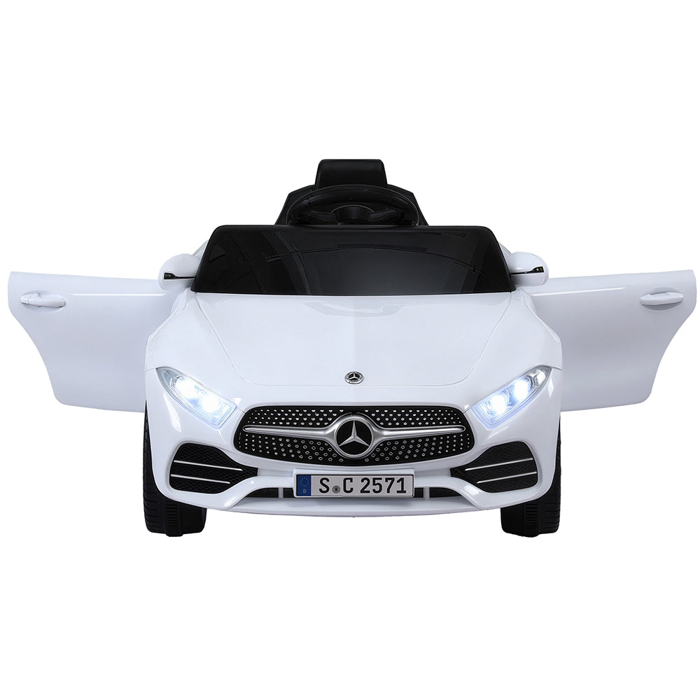 Kids Electric Ride On Car Licensed Outdoor Toys Cars Music Remote White