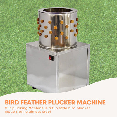 Rooster Farms 30cm Quail Feather Plucker Machine Small Poultry Defeatherer