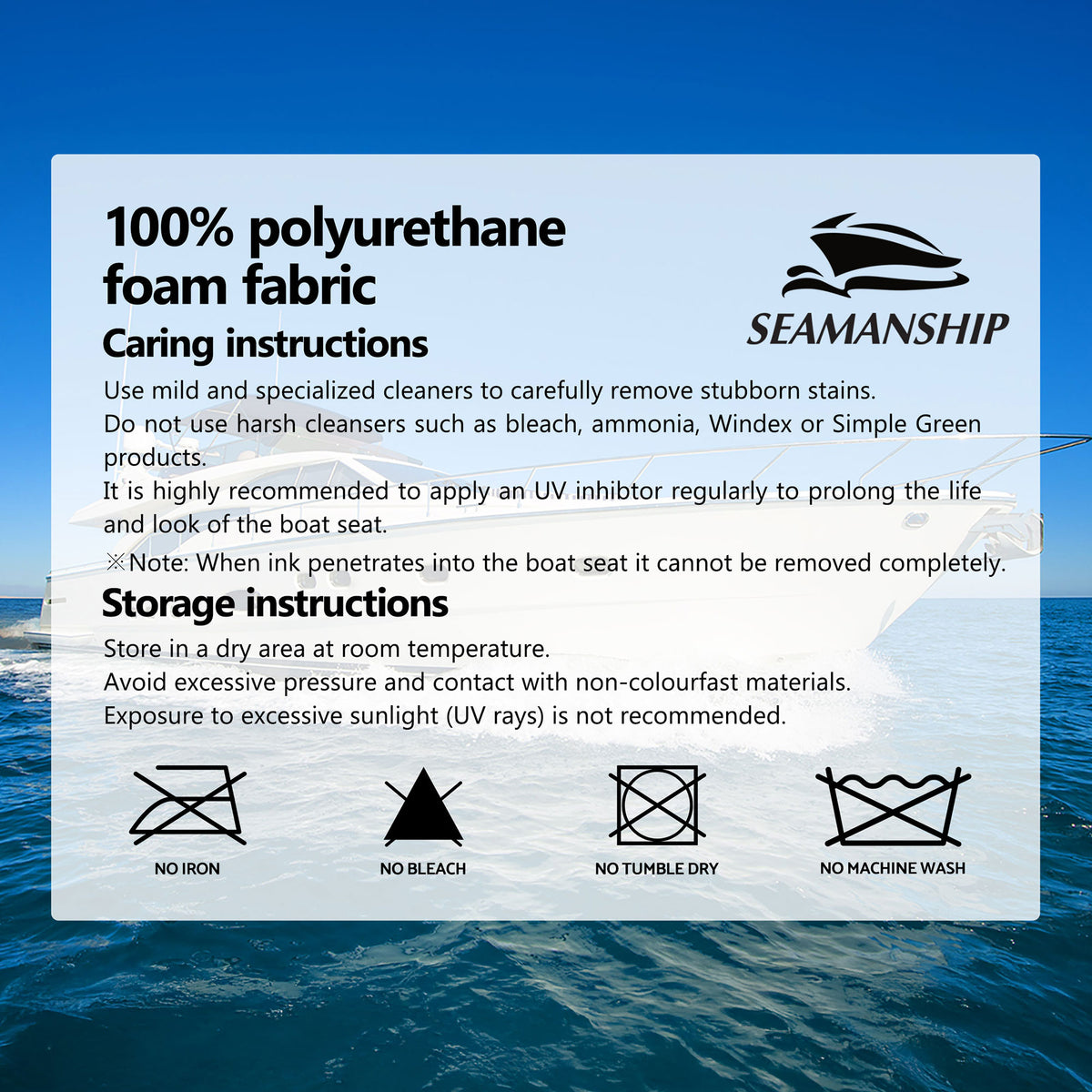 Seamanship 2X Folding Boat Seats with 2X Adjustable Pedestals 34–46cm Marine Swivel Low Back 13cm Padding Charcoal