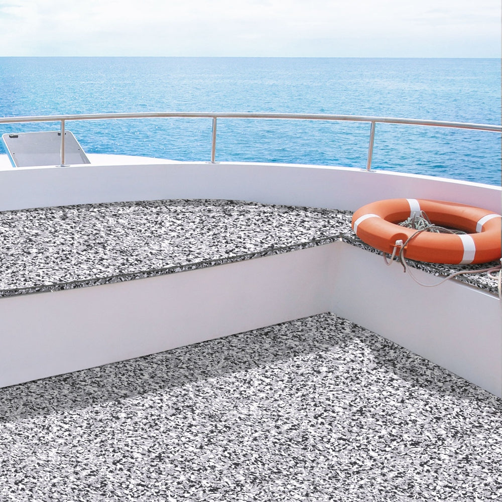 Seamanship EVA Foam Boat Flooring Decking Mat 240x90cm 6mm Snow Camo