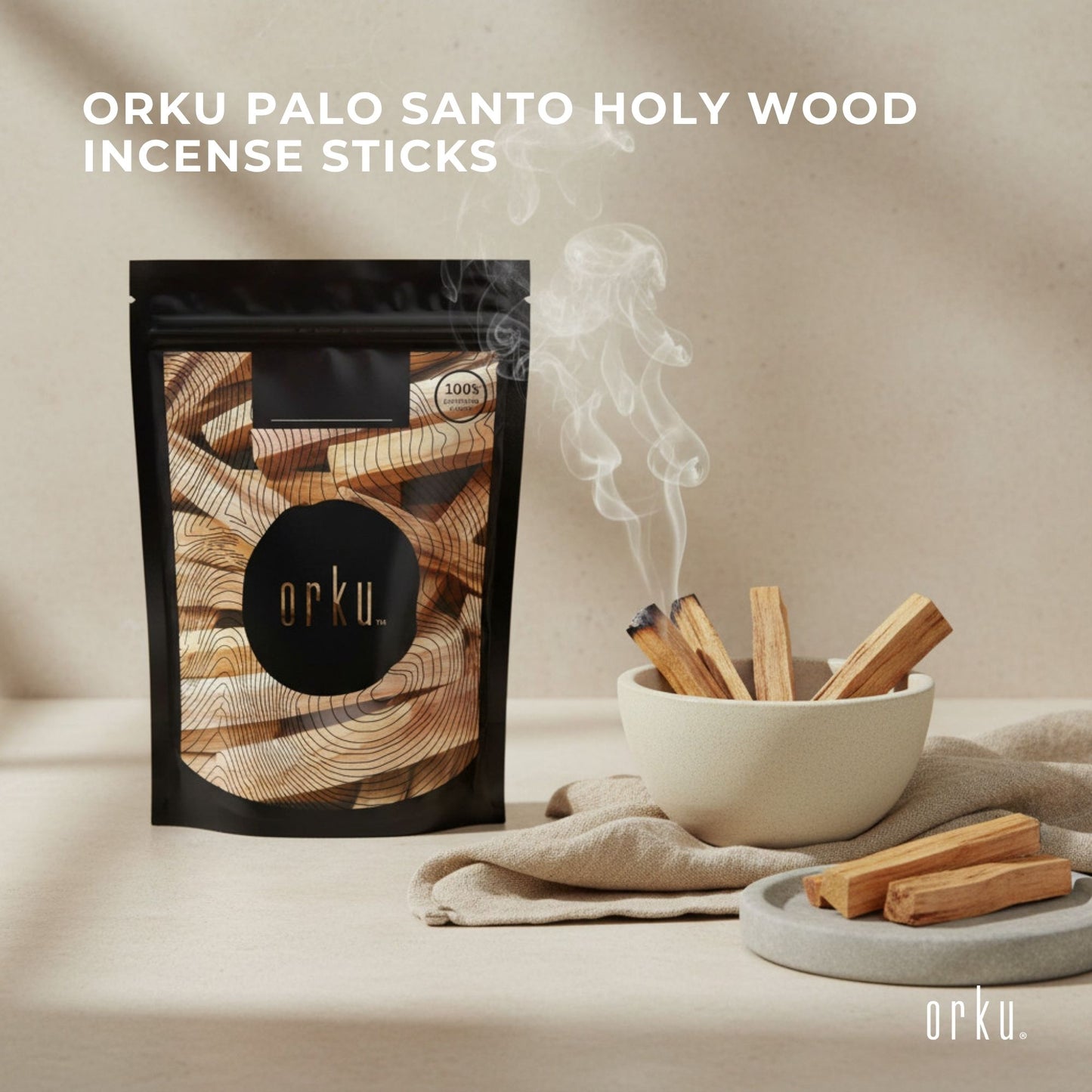 Orku 100g Palo Santo Holy Wood Incense Sticks