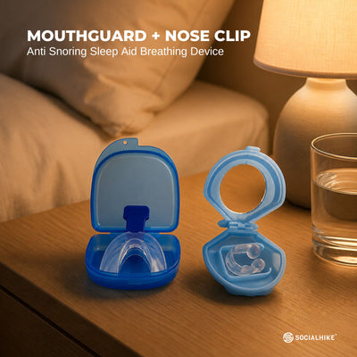 Social Hike 3x Anti Snoring Aid Nose Clips - Sleep + Breathing Device
